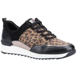 Hush Puppies Womens Ciara Leather Lace Up Trainers