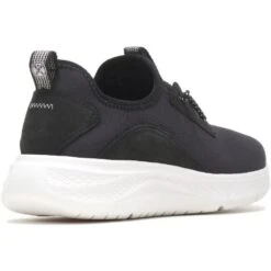 Hush Puppies Womens Elevate Bungee Leather Slip On Trainers -Sporty Tops Sales hus522 black 03