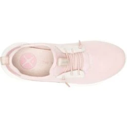 Hush Puppies Womens Elevate Bungee Leather Slip On Trainers -Sporty Tops Sales hus522 pink 05
