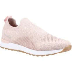 Hush Puppies Womens Ennis Lightweight Slip On Trainers -Sporty Tops Sales hus529 blush 01