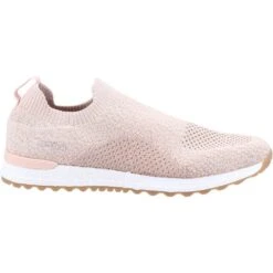 Hush Puppies Womens Ennis Lightweight Slip On Trainers -Sporty Tops Sales hus529 blush 02