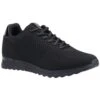 Hush Puppies Womens Katrina Lace Up Breathable Trainers -Sporty Tops Sales hus587 black 01