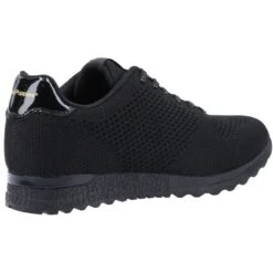 Hush Puppies Womens Katrina Lace Up Breathable Trainers 12 Hush Puppies Womens Katrina Lace Up Breathable Trainers -Sporty Tops Sales hus587 black 03