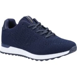 Hush Puppies Womens Katrina Lace Up Breathable Trainers 14 Hush Puppies Womens Katrina Lace Up Breathable Trainers -Sporty Tops Sales hus587 navy 01