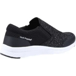 Hush Puppies Mens Robbie Breathable Slip On Trainers 12 Hush Puppies Mens Robbie Breathable Slip On Trainers -Sporty Tops Sales hus608 black 03
