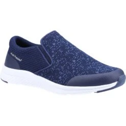 Hush Puppies Mens Robbie Breathable Slip On Trainers 14 Hush Puppies Mens Robbie Breathable Slip On Trainers -Sporty Tops Sales hus608 navy 01
