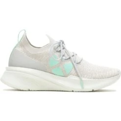 Hush Puppies Womens Spark Lace Up Cushioned Trainers -Sporty Tops Sales hus613 grey 02