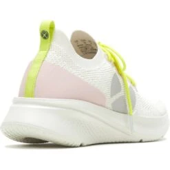 Hush Puppies Womens Spark Lace Up Cushioned Trainers -Sporty Tops Sales hus613 white 03