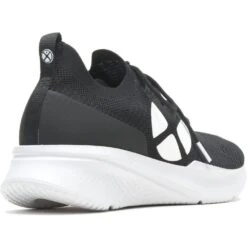 Hush Puppies Mens Spark Slip On Lace Up Trainers -Sporty Tops Sales hus614 black 03