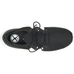 Hush Puppies Mens Spark Slip On Lace Up Trainers -Sporty Tops Sales hus614 black 05