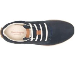 Hush Puppies Mens Good Lace Up Leather Lightweight Trainers 21 Hush Puppies Mens Good Lace Up Leather Lightweight Trainers -Sporty Tops Sales hus721 navy 05