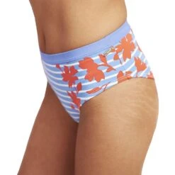 Joules Womens Kendra Contouring Support Fit Swimming Pants -Sporty Tops Sales jou1428 blueflobrd 01