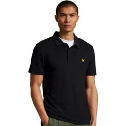 Lyle & Scott Mens Sport Short Sleeve Wicking Polo Shirt -Sporty Tops Sales lyl044 572 01