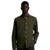 Lyle & Scott Mens Brushed Twill Long Sleeve Casual Shirt -Sporty Tops Sales lyl097 w485 01