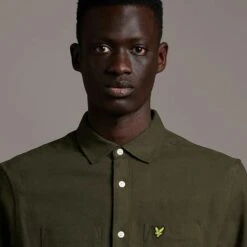 Lyle & Scott Mens Brushed Twill Long Sleeve Casual Shirt 13 Lyle & Scott Mens Brushed Twill Long Sleeve Casual Shirt -Sporty Tops Sales lyl097 w485 03