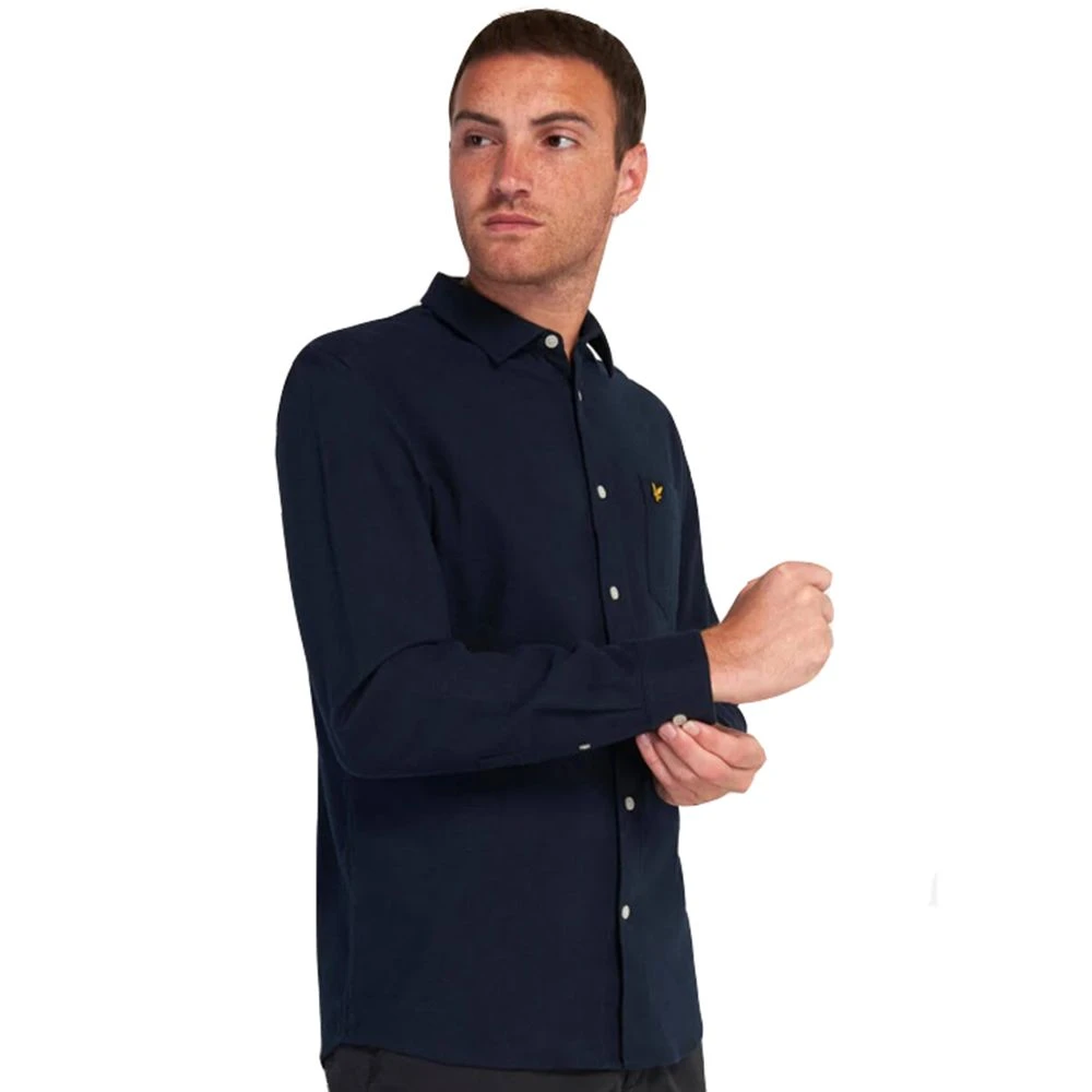 Lyle & Scott Mens Brushed Twill Long Sleeve Casual Shirt 6 Lyle & Scott Mens Brushed Twill Long Sleeve Casual Shirt - Image 4