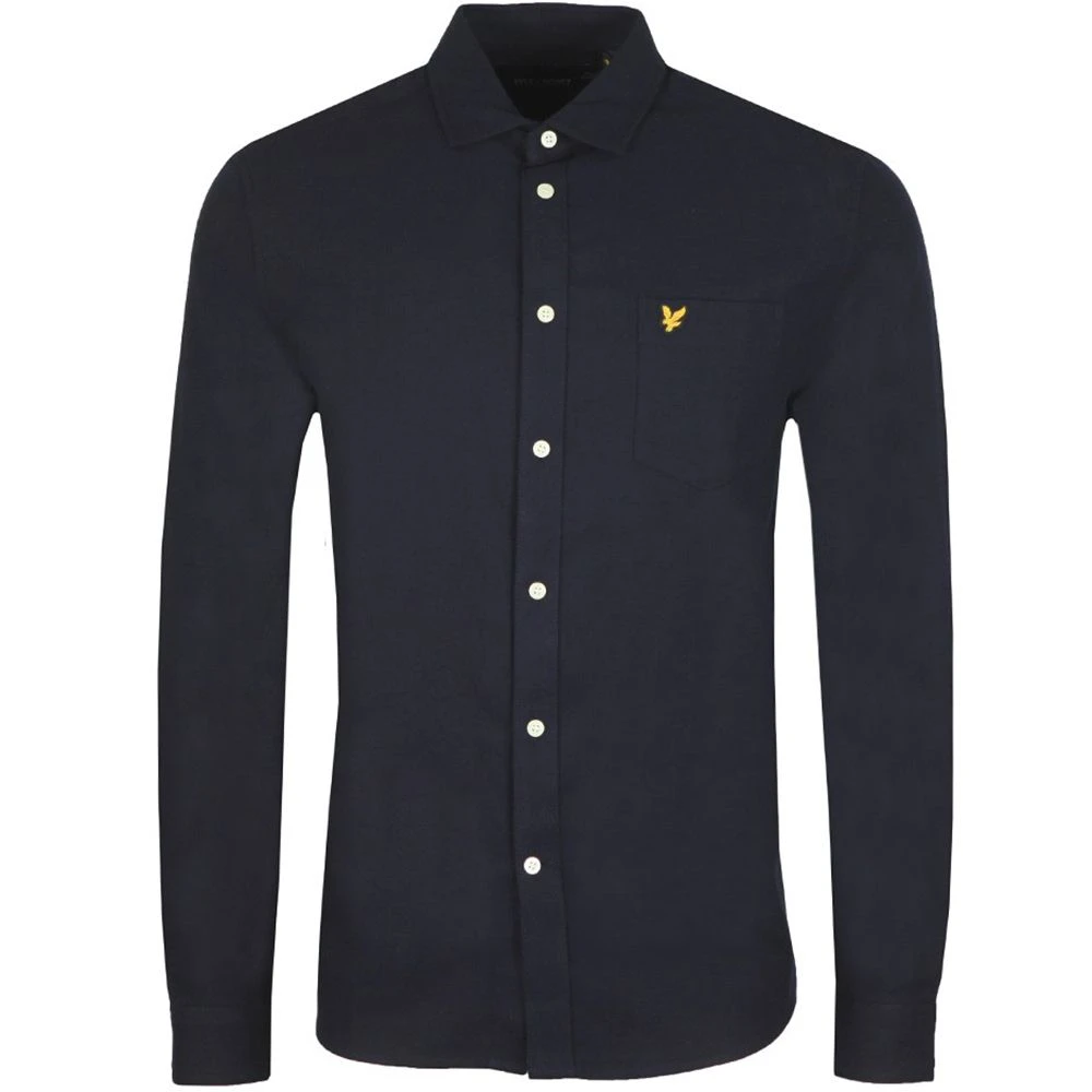 Lyle & Scott Mens Brushed Twill Long Sleeve Casual Shirt 9 Lyle & Scott Mens Brushed Twill Long Sleeve Casual Shirt - Image 7