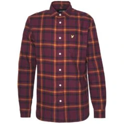 Lyle & Scott Mens Check Flannel Long Sleeve Casual Shirt -Sporty Tops Sales lyl098 z562 03