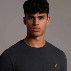 Lyle & Scott Mens Plain Regular Fit Cotton T Shirt -Sporty Tops Sales lyl114 398 04