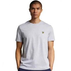 Lyle & Scott Mens Plain Regular Fit Cotton T Shirt -Sporty Tops Sales lyl114 d24 01