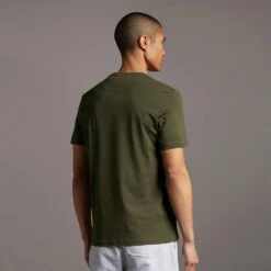 Lyle & Scott Mens Plain Regular Fit Cotton T Shirt -Sporty Tops Sales lyl114 w485 02