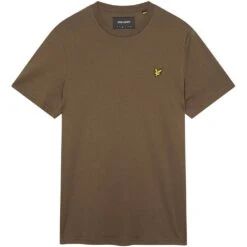 Lyle & Scott Mens Plain Regular Fit Cotton T Shirt -Sporty Tops Sales lyl114 w485 03