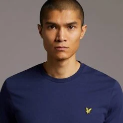 Lyle & Scott Mens Long Sleeve Regular Fit Cotton T Shirt -Sporty Tops Sales lyl115 z99 04