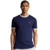 Lyle & Scott Mens Ringer Regular Fit Cotton T Shirt -Sporty Tops Sales lyl116 z629 01