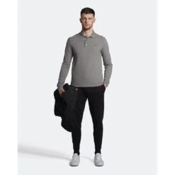 Lyle & Scott Mens Long Sleeve Collared Polo Shirt -Sporty Tops Sales lyl129 t28 04 1