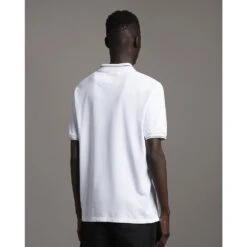 Lyle & Scott Mens Branded Ringer Short Sleeve Polo Shirt -Sporty Tops Sales lyl130 626 02