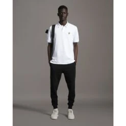 Lyle & Scott Mens Branded Ringer Short Sleeve Polo Shirt -Sporty Tops Sales lyl130 626 04