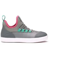 Muck Boots Girls Summer Solstice Bungee Trainer Shoes -Sporty Tops Sales muc145 grey 02