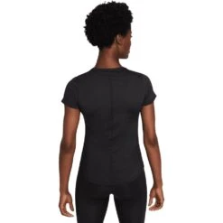 Nike Womens One Dri-FIT Slim Fit Short Sleeve T Shirt -Sporty Tops Sales nk373 bkwh 02 1