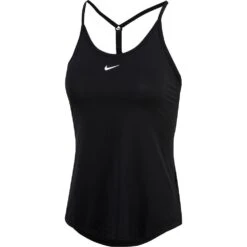 Nike Womens One Dri-FIT Elastika Standard Fit Tank Top -Sporty Tops Sales nk375 bkwh 03