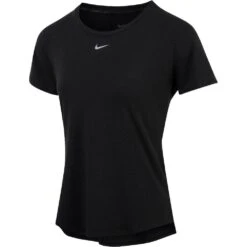 Nike Womens One Luxe Dri-FIT Short Sleeve Standard Fit Top -Sporty Tops Sales nk377 bkrs 03