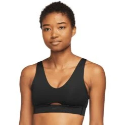 Nike Womens Dri-FIT Indy Plunge Cutout Sports Bra