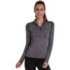 Outdoor Look Womens/Ladies Glenel Zip T Shirt Cool Dry Gym Running Top 2 Outdoor Look Womens/Ladies Glenel Zip T Shirt Cool Dry Gym Running Top -Sporty Tops Sales odl131 char 01