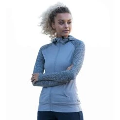 Outdoor Look Womens/Ladies Contrast Melange Full Zip Hoodie