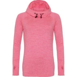 Outdoor Look Womens/Ladies Girlie Cool Cowl Hooded Neck Top -Sporty Tops Sales odl241 epme 01