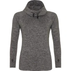 Outdoor Look Womens/Ladies Girlie Cool Cowl Hooded Neck Top -Sporty Tops Sales odl241 gmel 01