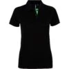 Outdoor Look Womens Fitted Contrast Polo Shirt -Sporty Tops Sales odl280 bkli 01