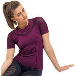 Outdoor Look Womens Seamless 3D Fit Multi Sport Reveal Top -Sporty Tops Sales odl321 mulb 01