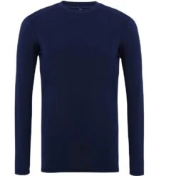 Outdoor Look Mens Performance Long Sleeve Baselayer Top -Sporty Tops Sales odl397 navy 03