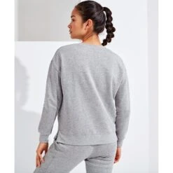 Outdoor Look Womens Chill Side Zip Pullover Sweatshirt -Sporty Tops Sales odl438 hgre 02 1