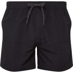 Outdoor Look Mens Block Colour Zipped Swim Shorts -Sporty Tops Sales odl472 blac 01