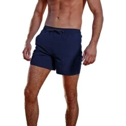 Outdoor Look Mens Block Colour Zipped Swim Shorts -Sporty Tops Sales odl472 navy 01