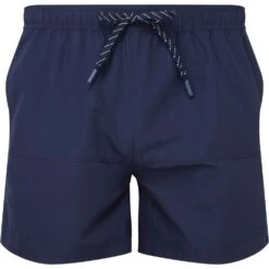Outdoor Look Mens Block Colour Zipped Swim Shorts -Sporty Tops Sales odl472 navy 02