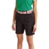 Outdoor Look Womens Lightweight Summer Chino Shorts -Sporty Tops Sales odl473 blac 01