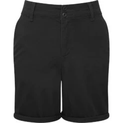 Outdoor Look Womens Lightweight Summer Chino Shorts -Sporty Tops Sales odl473 blac 02
