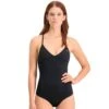 Puma Womens V-Neck Crossback Durable Swimsuit 1 Puma Womens V-Neck Crossback Durable Swimsuit -Sporty Tops Sales pum062 200 01